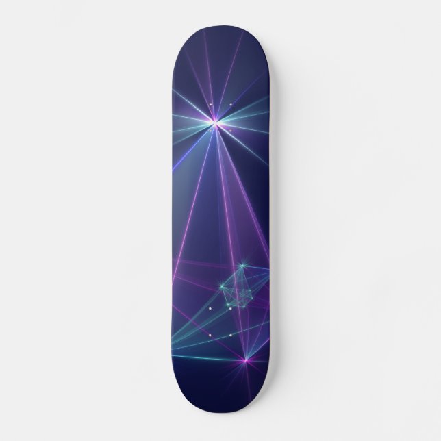 Konstellation, Abstrakt Fantasy Fractal Art Skateb Mini Skateboard Bräda 18,5 Cm (Framsida)