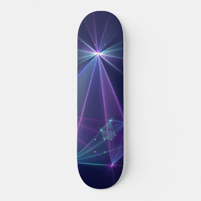 Konstellation, Abstrakt Fantasy Fractal Art Skateb Mini Skateboard Bräda 18,5 Cm (Framsida)