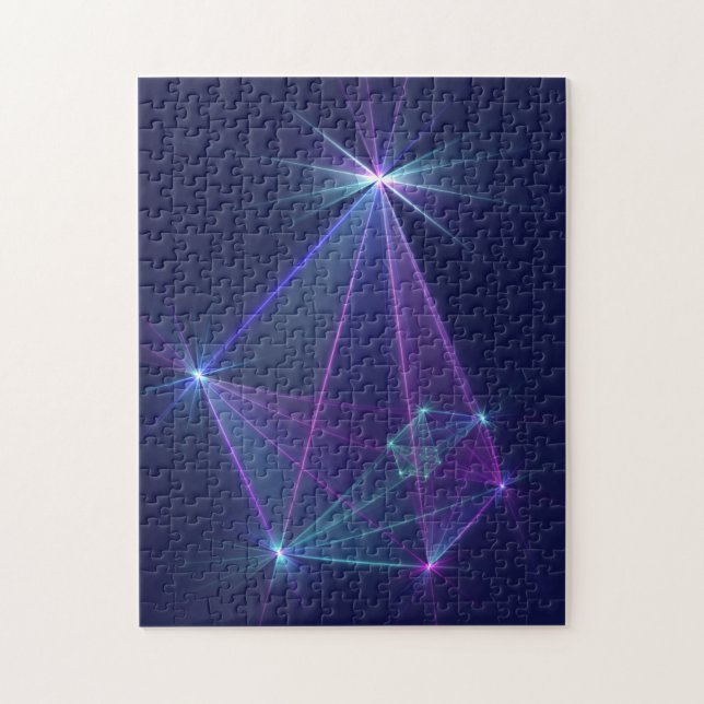 Konstellation, Abstrakt Fantasy Fraktal Konst Pussel (Vertikal)