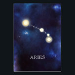 Konstellation | Aries | Bröllop Bordsnummer<br><div class="desc">Zodiactecken,  konstellation,  Aries bordsnummer Card</div>