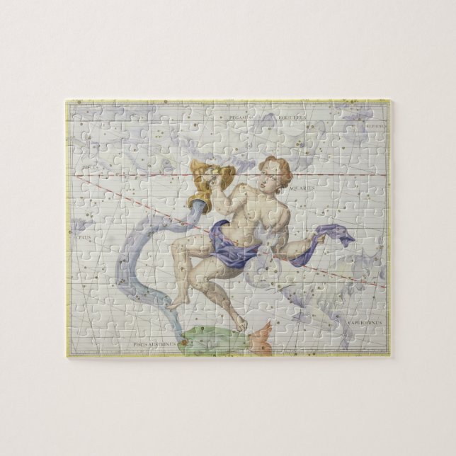 Konstellation av aquariusen, pläterar 9 från pussel (Horisontell)