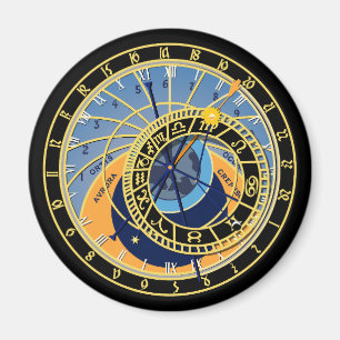 Konstellation av astronomisk klocka magnet