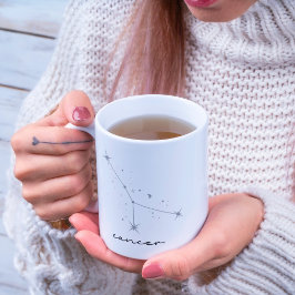 Konstellation av cancerzodiak kaffemugg
