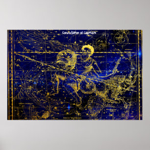 Konstellation av Capricorn Poster