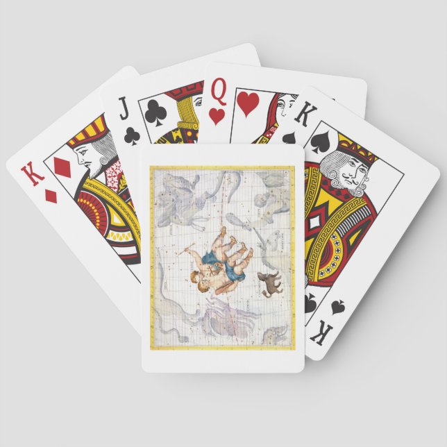 Konstellation av Gemini med Canisminderårigen, Casinokort (Baksidan)