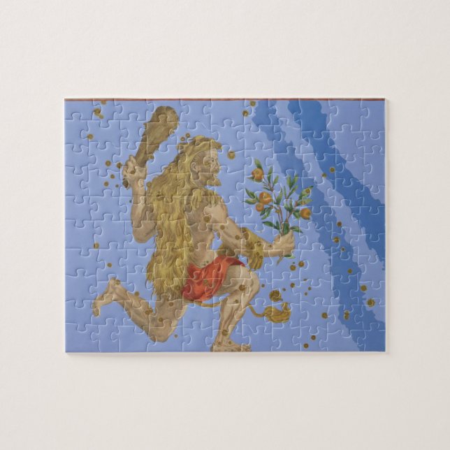 Konstellation av Hercules lions fäll, från 'Urano Pussel (Horisontell)