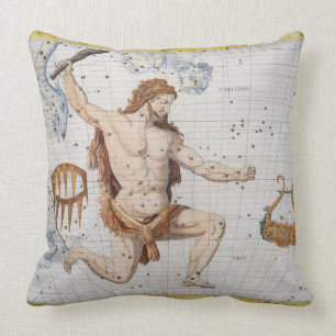 Konstellation av Hercules med kran och Lyra, pl Kudde
