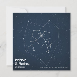Konstellation av Kärlek Inbjudningar