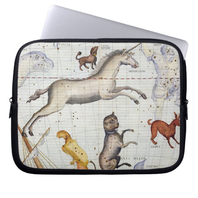 Konstellation av Monoceros med canisen ha som Laptop Sleeve (Framsidan)