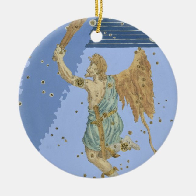 Konstellation av Orion, från "Uranometria" vid Julgransprydnad Keramik (Framsidan)