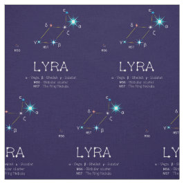Konstellation av Stars Lyra Tyg