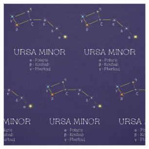 Konstellation av Stars Ursa-mindre Tyg