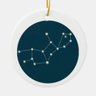 Konstellation av Våg Julgransprydnad Keramik