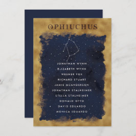 Konstellation Celestial Seittdiagram OPHIUCHUS