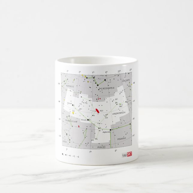 Konstellation för Andromedastjärnasystem Kaffemugg (Center)