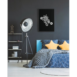 Konstellation för planetbruk: Petroglyphic Art Poster