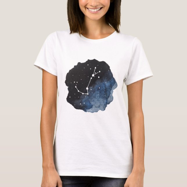 Konstellation för Scorpio Zodiac T Shirt (Framsida)