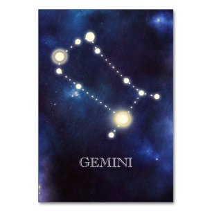 Konstellation   Gemini   Bröllop Bordsnummer