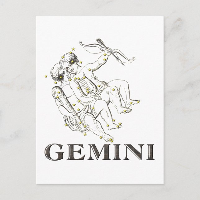 Konstellation: Gemini Vykort (Framsida)