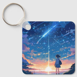 konstellation med skjutstjärnor nyckelring