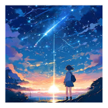 konstellation med skjutstjärnor