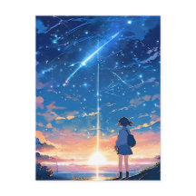 konstellation med skjutstjärnor