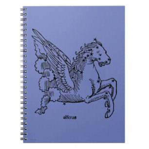 Konstellation: Pegasus Anteckningsbok Med Spiral