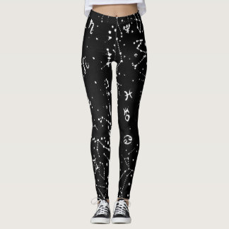 Konstellation-, planet- och astrologisymboler leggings