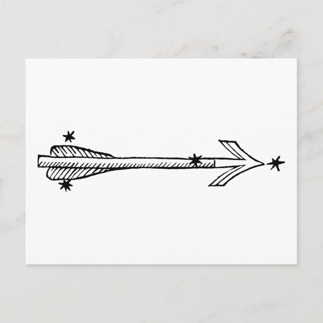 Konstellation: Sagitta Vykort (Framsida)