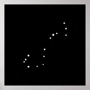 Konstellation Scorpius vid Leslie peppar Poster