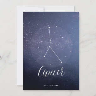 Konstellation Star Celestial Bordsnummer Cancer