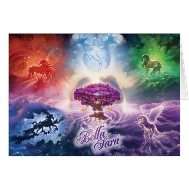 Konstellationer Hälsningskort (Framsidan Horizontal)