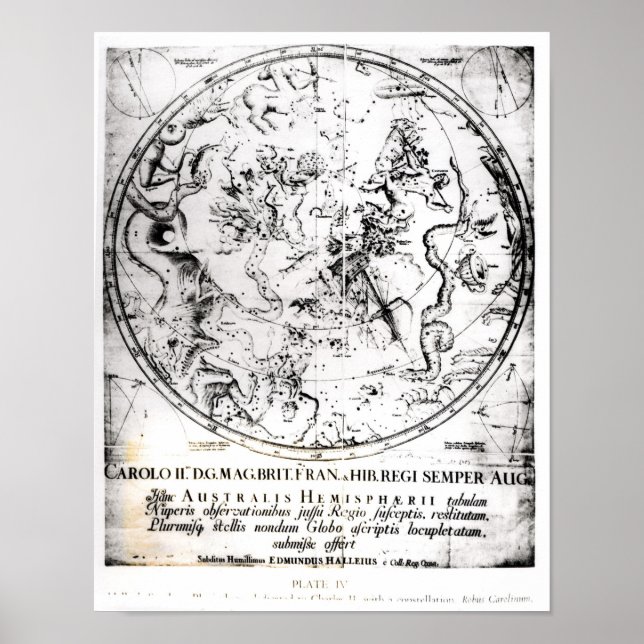 Konstellationer på södra halvklotet poster (Framsidan)