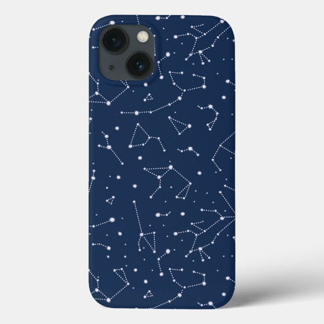Konstellationer Starry Himlar marinblått (Baksida)