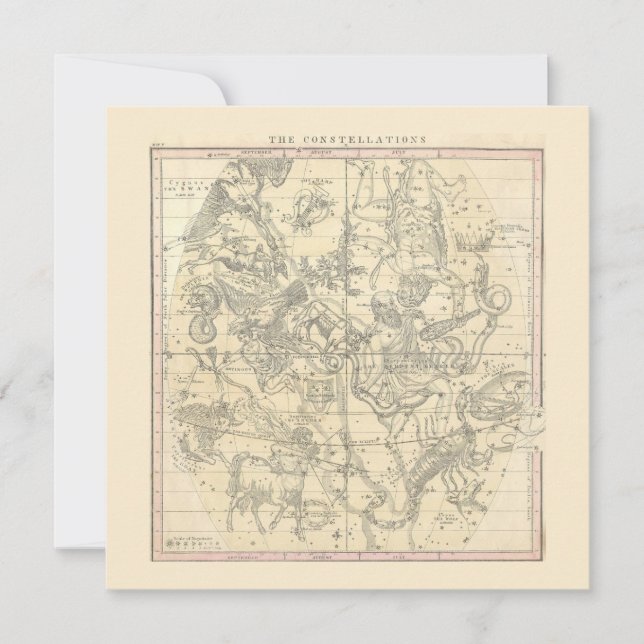 Konstellationerna (juli, augusti, september) inbjudningar (Framsida)