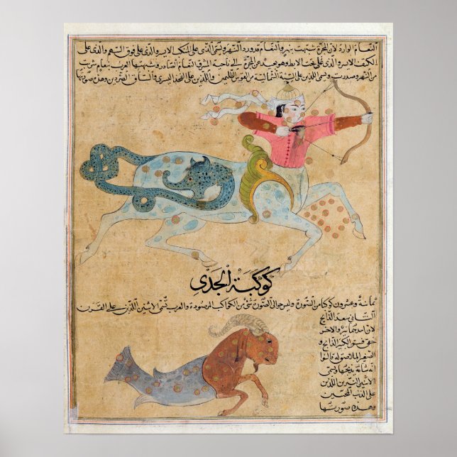 Konstellationerna Sagittarius och Poster (Framsidan)