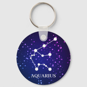 Konstellationsdesign för zodiak nyckelring