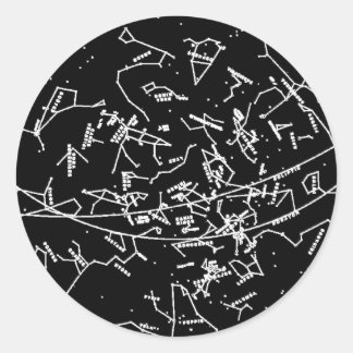 Konstellationssymbol Runt Klistermärke