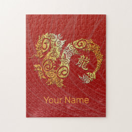 Konstellationstecken för Dragon Chinese Zodiac Hor Pussel