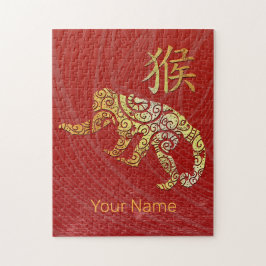 Konstellationstecken för monkey Chinese Zodiac Hor Pussel