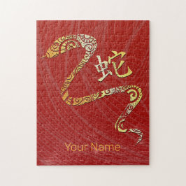 Konstellationstecken för Snake Chinese Zodiac Horo Pussel
