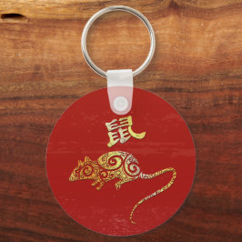 Konstellationstecken för zodiac Horoscope i råtta Nyckelring