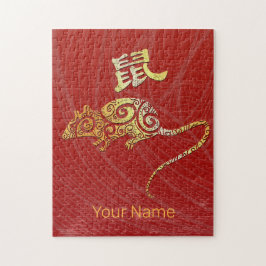 Konstellationstecken för zodiac Horoscope i råtta Pussel