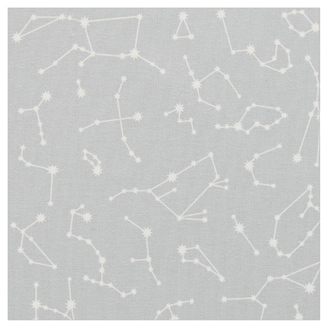 Konstellationtyg - silver tyg (Närbild)
