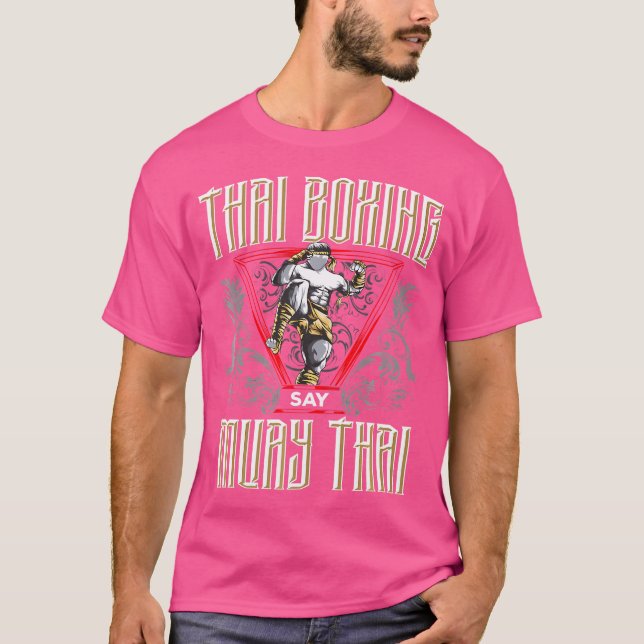 Konsten 8 Limbs Thai Boxing säger Muay Thai T Shirt (Framsida)