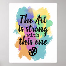Konsten är stark med detta - konstnärligt citat