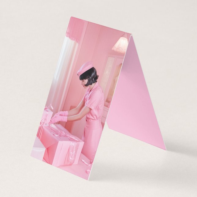 Konsten att Rosa Presentförpackning Kort (Framsida)