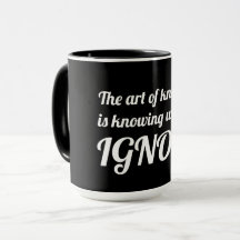 Konsten att veta är att veta vad man ska ignorera