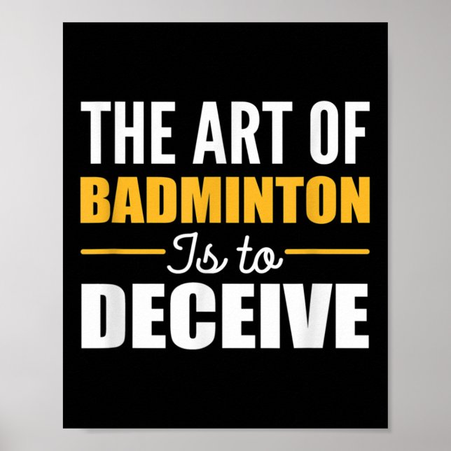 Konsten av badminton badmintonspelare  poster (Framsidan)