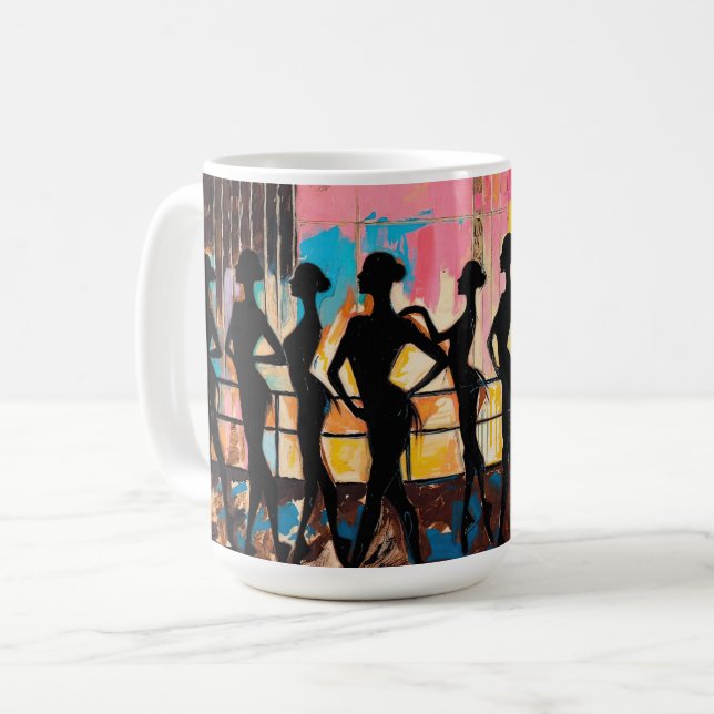 Konsten av balett (#2) oljemålning kaffemugg (Framsida vänster)